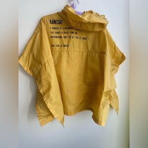 ZA yellow rain poncho